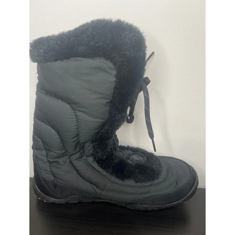 The North Face Nuptse Purna Boots Black‎ Goose Down Faux Fur Winter Snow Size 9